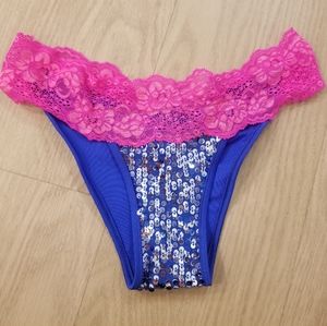 Beach bunny lace sequin bottom